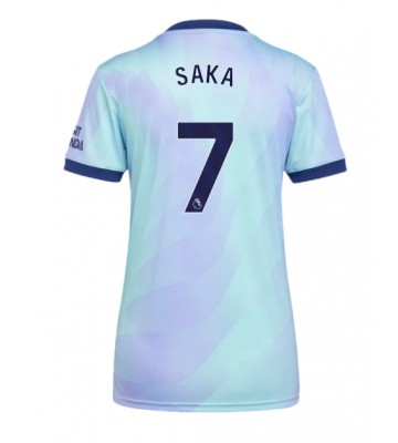 Arsenal Bukayo Saka #7 Tercera Equipación Mujer 2024-25 Manga Corta